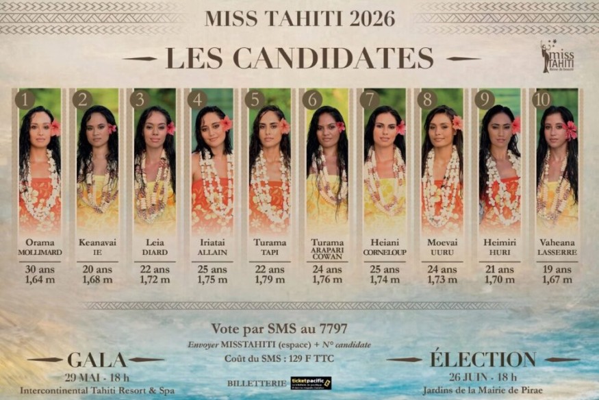 Miss Tahiti 2026 : découvrez les 10 candidates en lice pour la couronne | 23.6 Radio