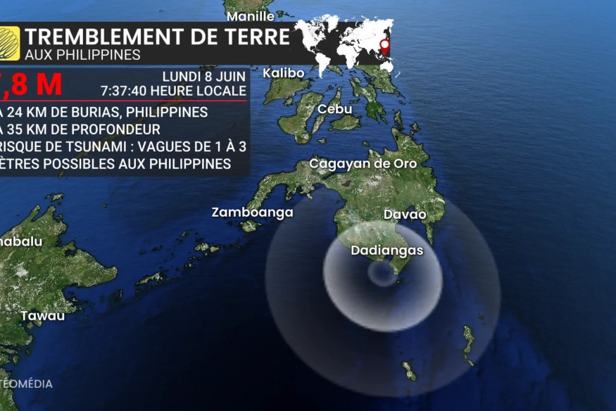 Puissant séisme de magnitude 7,8 aux Philippines : Alerte au tsunami déclenchée dans le Pacifique | 23.6 Radio
